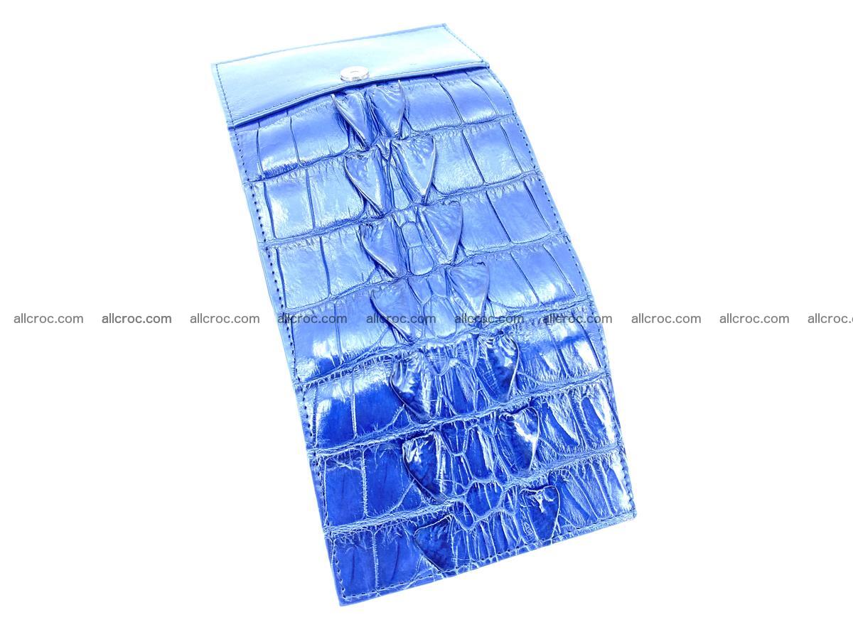 Crocodile skin wallet trifold mini with coins compartment 965 Foto 7