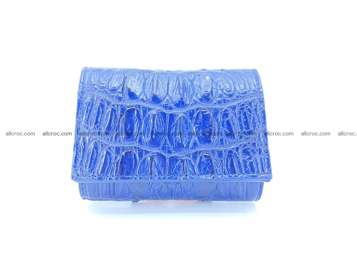 Crocodile skin wallet trifold mini with coins compartment 498 Foto 0