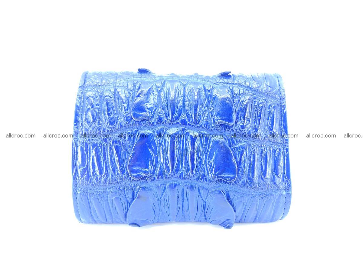 Crocodile skin wallet trifold mini with coins compartment 498 Foto 1