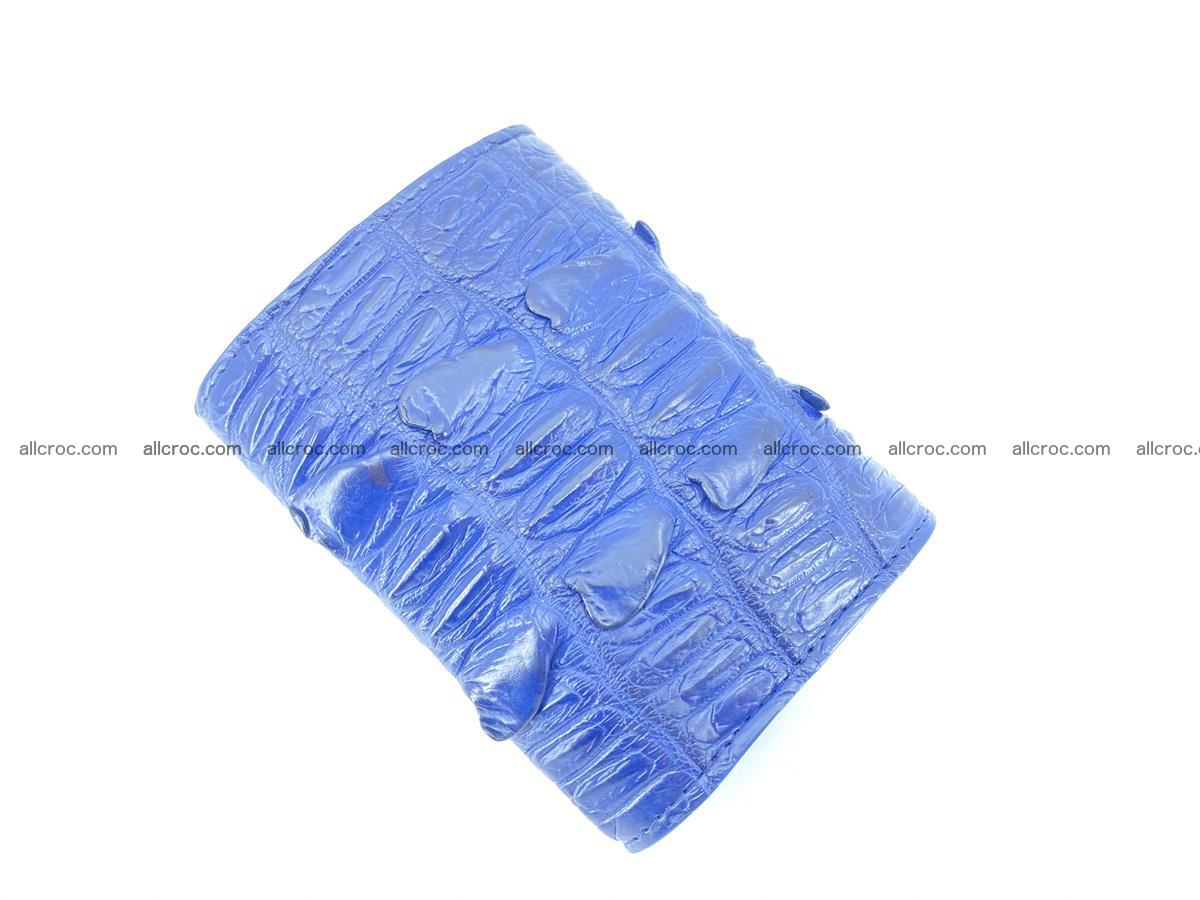 Crocodile skin wallet trifold mini with coins compartment 498 Foto 3