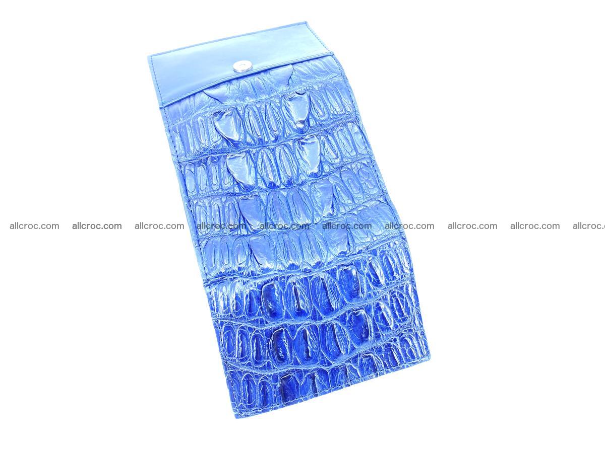 Crocodile skin wallet trifold mini with coins compartment 498 Foto 7