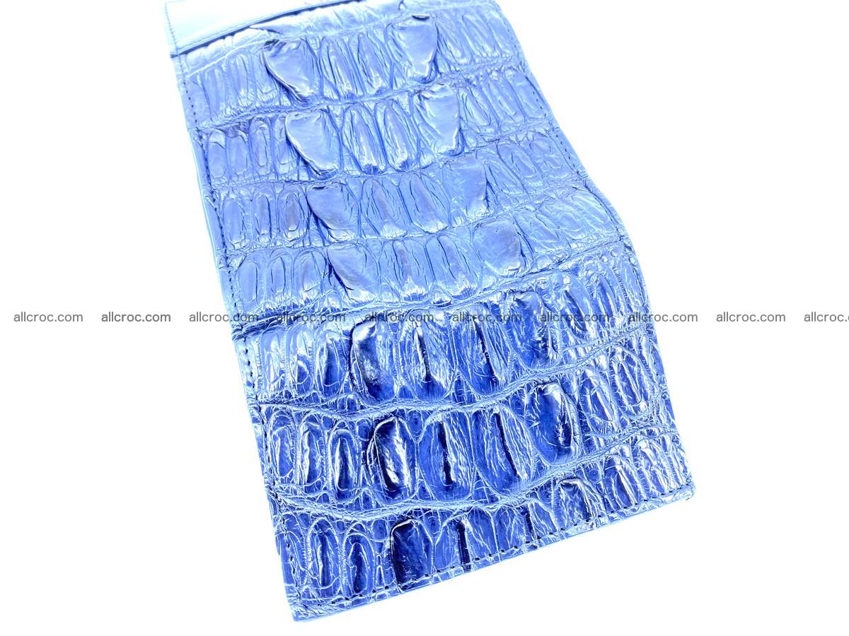 Crocodile skin wallet trifold mini with coins compartment 498 Foto 8