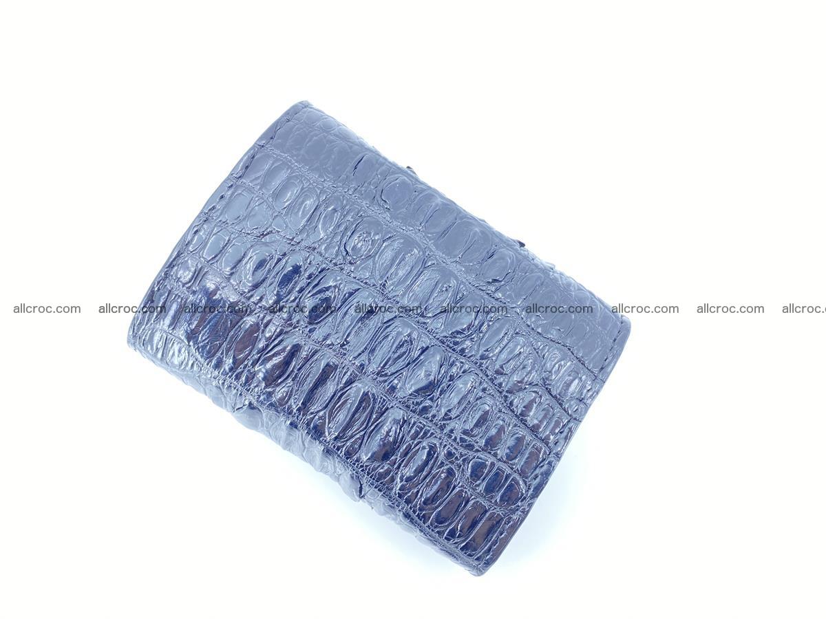Crocodile skin wallet trifold mini with coins compartment 497 Foto 6