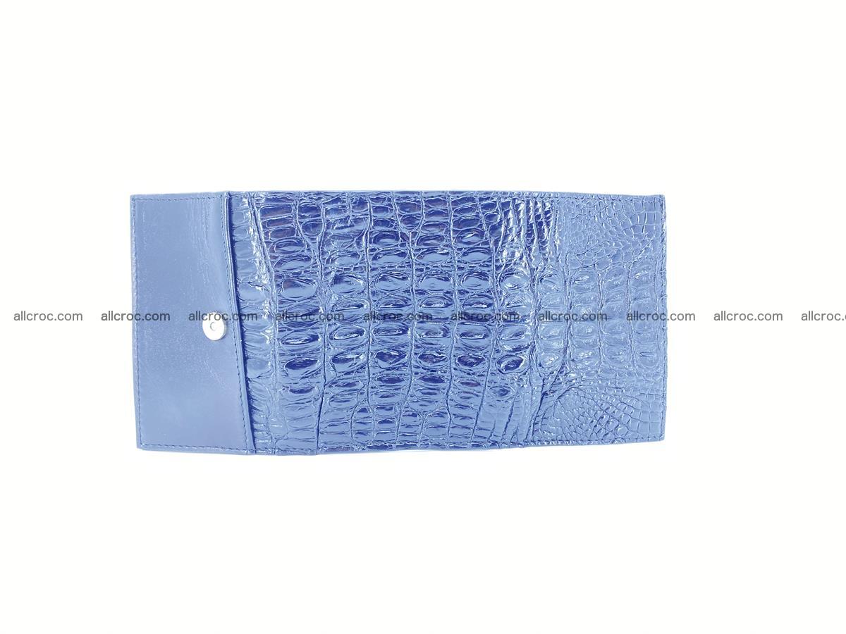 Crocodile skin wallet trifold mini with coins compartment 497 Foto 7
