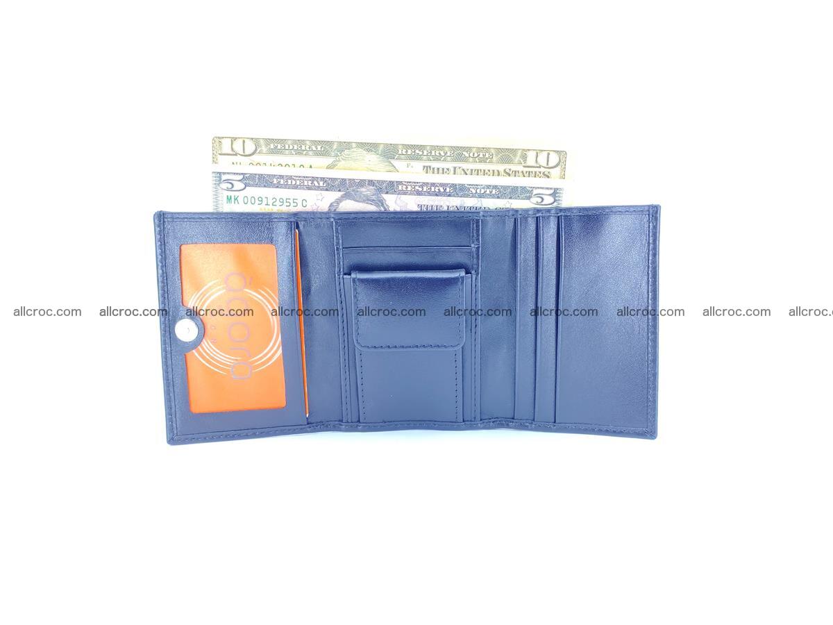 Crocodile skin wallet trifold mini with coins compartment 500 Foto 9