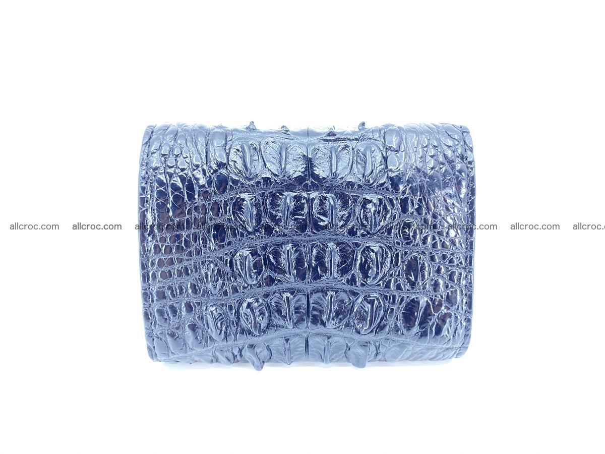 Crocodile skin wallet trifold mini with coins compartment 966 Foto 1