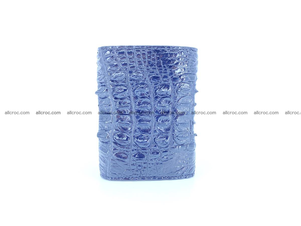 Crocodile skin wallet trifold mini with coins compartment 966 Foto 4