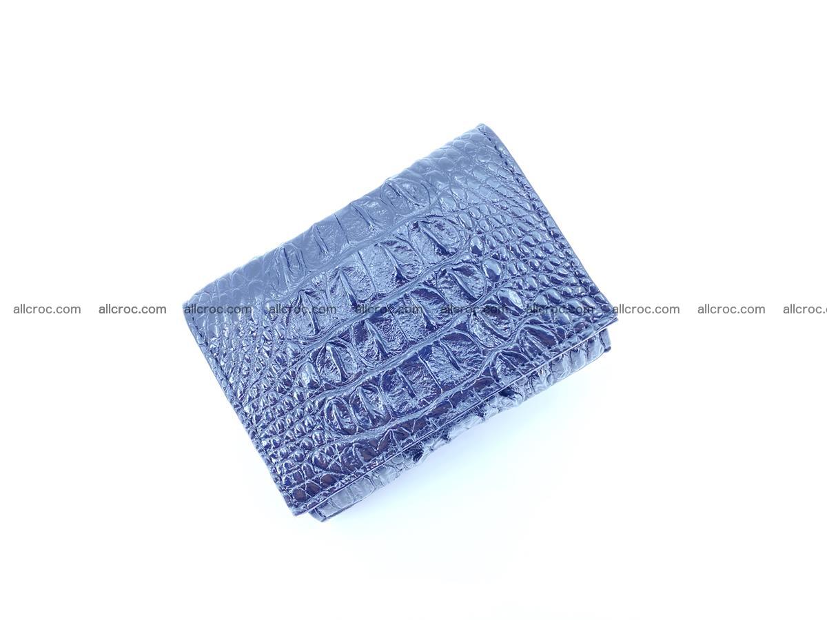 Crocodile skin wallet trifold mini with coins compartment 966 Foto 5