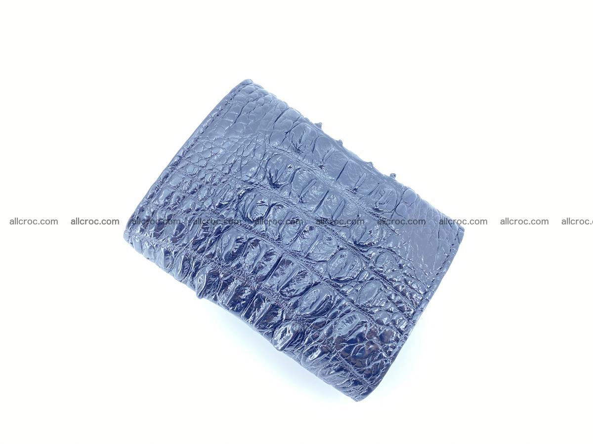 Crocodile skin wallet trifold mini with coins compartment 966 Foto 6