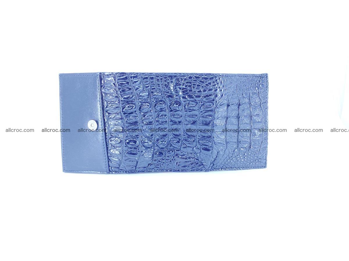Crocodile skin wallet trifold mini with coins compartment 966 Foto 12