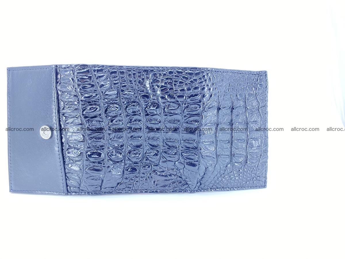Crocodile skin wallet trifold mini with coins compartment 966 Foto 7