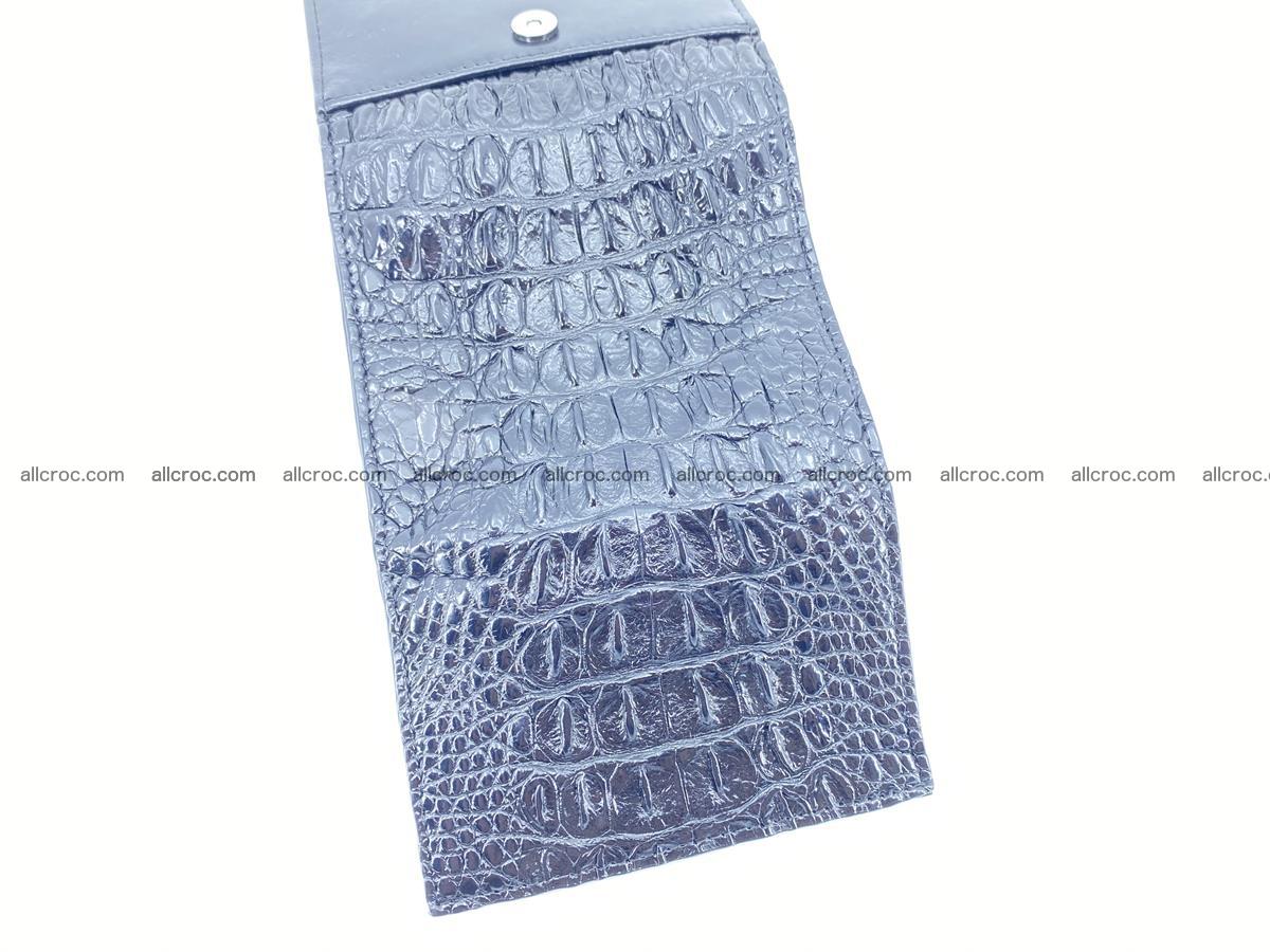 Crocodile skin wallet trifold mini with coins compartment 966 Foto 8