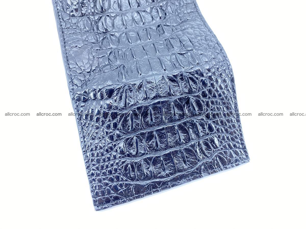 Crocodile skin wallet trifold mini with coins compartment 966 Foto 9