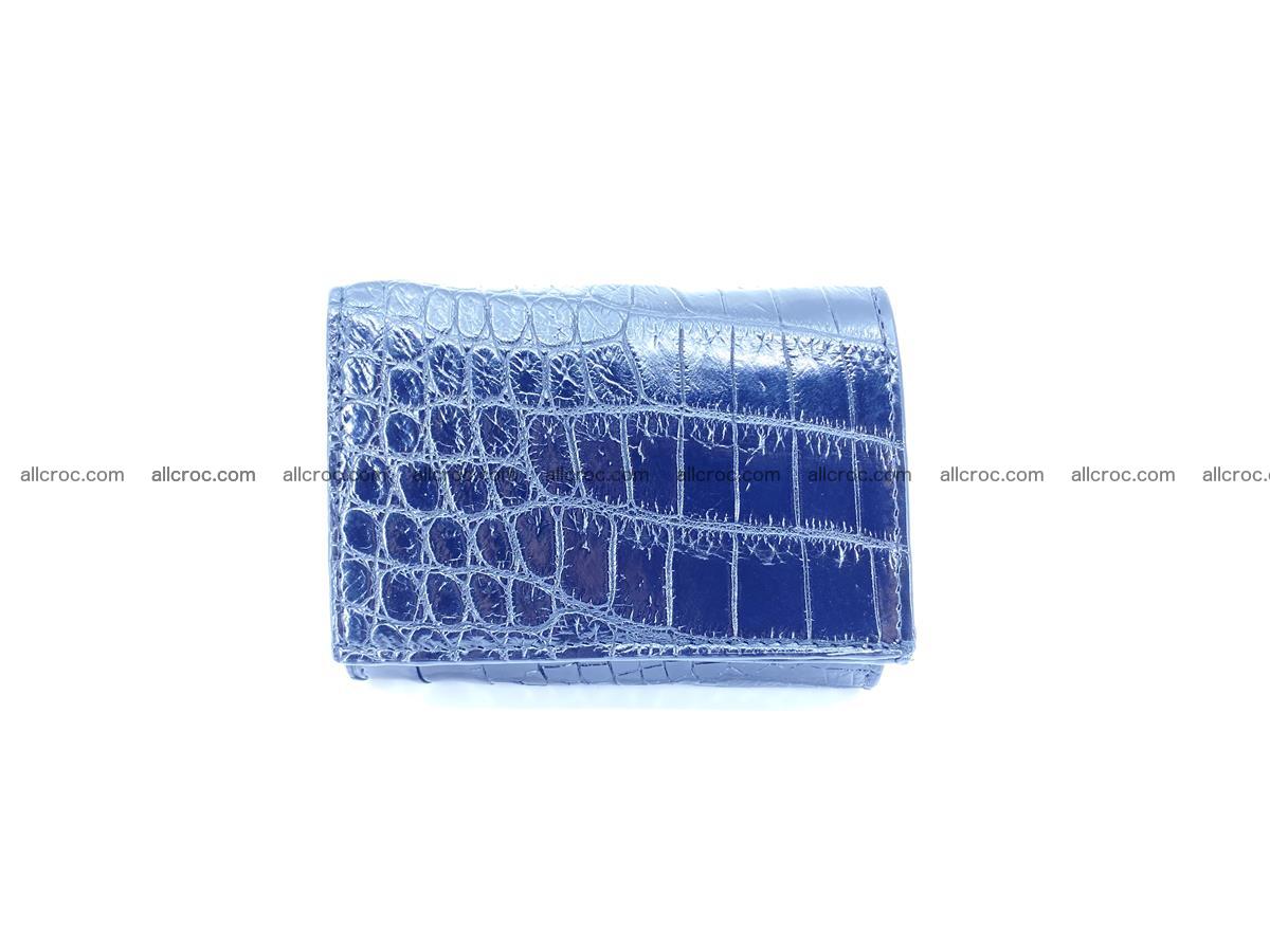 Crocodile skin wallet trifold mini with coins compartment 500 Foto 0
