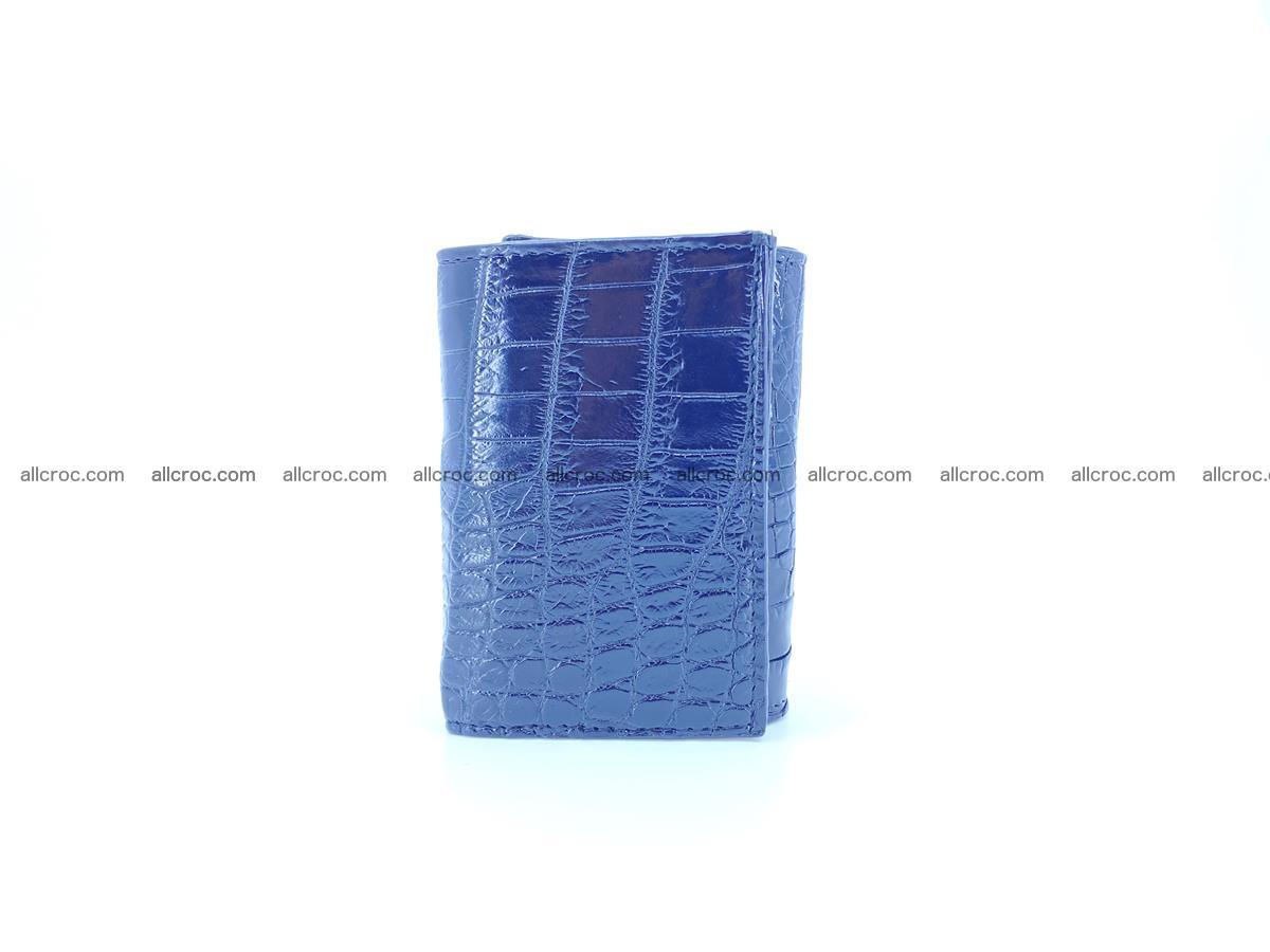 Crocodile skin wallet trifold mini with coins compartment 500 Foto 3