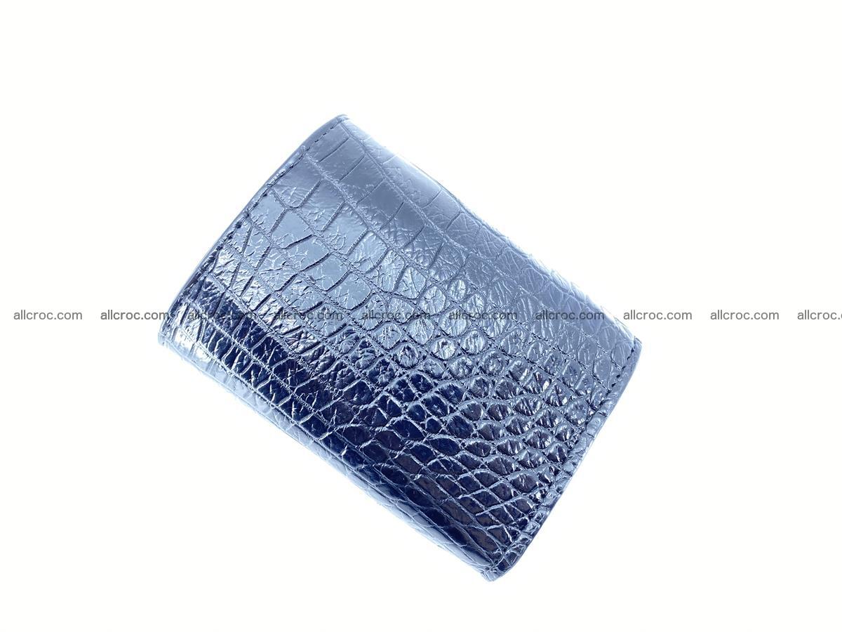 Crocodile skin wallet trifold mini with coins compartment 500 Foto 5