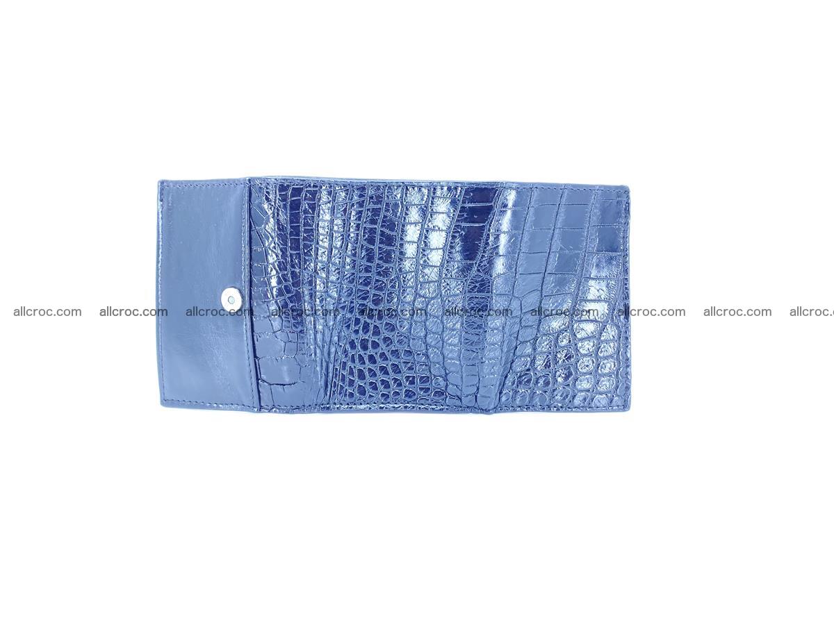 Crocodile skin wallet trifold mini with coins compartment 500 Foto 6