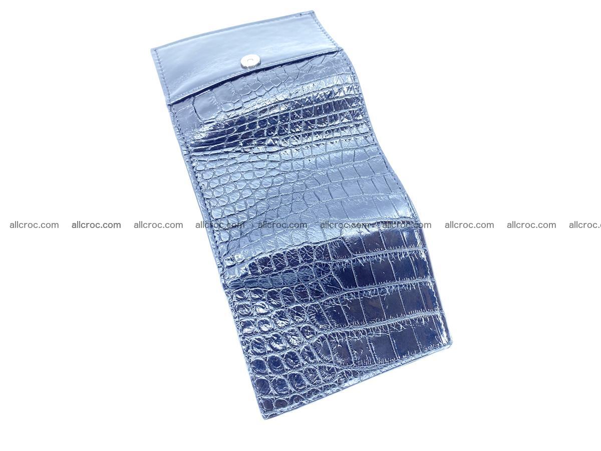 Crocodile skin wallet trifold mini with coins compartment 500 Foto 7