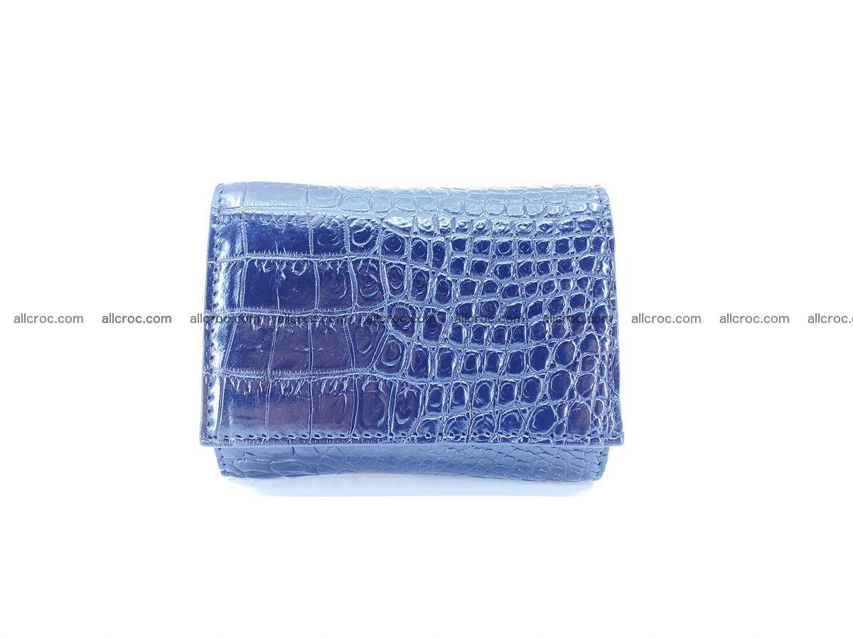Crocodile skin wallet trifold mini with coins compartment 967 Foto 0