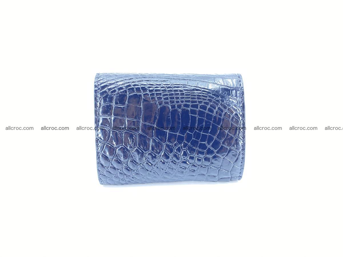 Crocodile skin wallet trifold mini with coins compartment 967 Foto 1