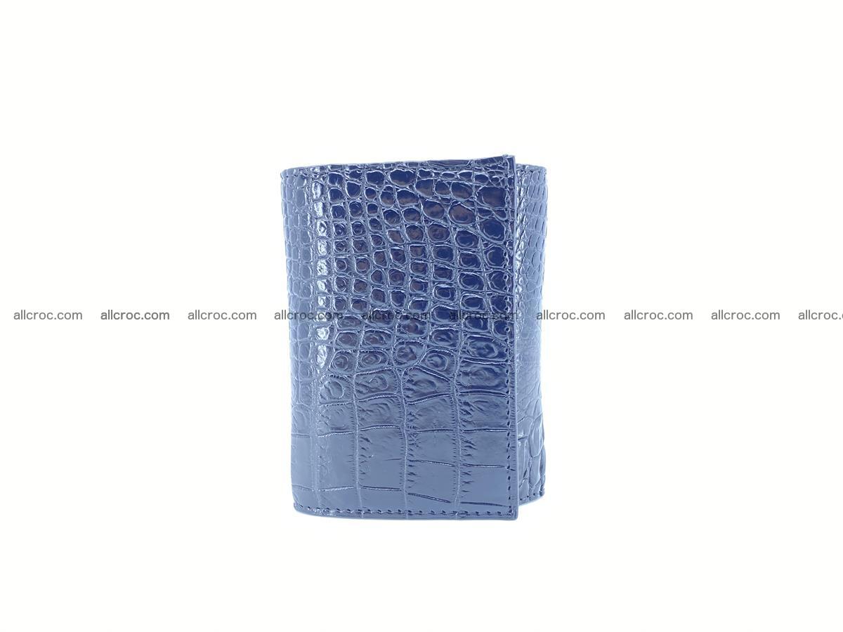 Crocodile skin wallet trifold mini with coins compartment 967 Foto 4