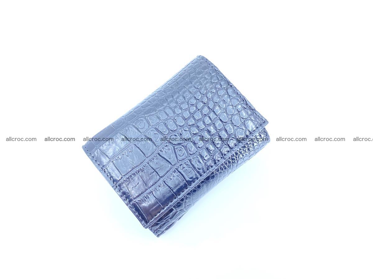 Crocodile skin wallet trifold mini with coins compartment 967 Foto 2