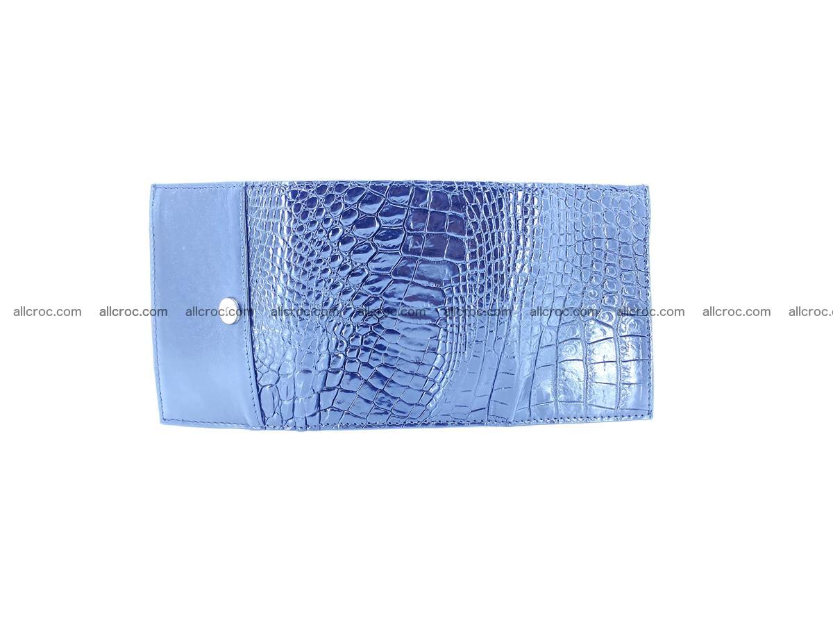 Crocodile skin wallet trifold mini with coins compartment 967 Foto 6