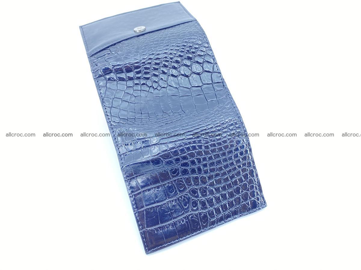 Crocodile skin wallet trifold mini with coins compartment 967 Foto 7