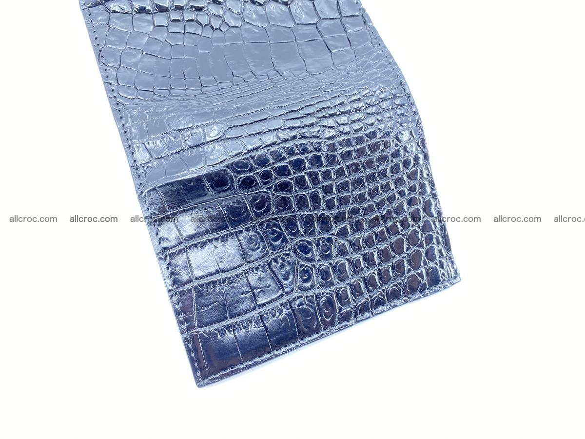 Crocodile skin wallet trifold mini with coins compartment 967 Foto 8