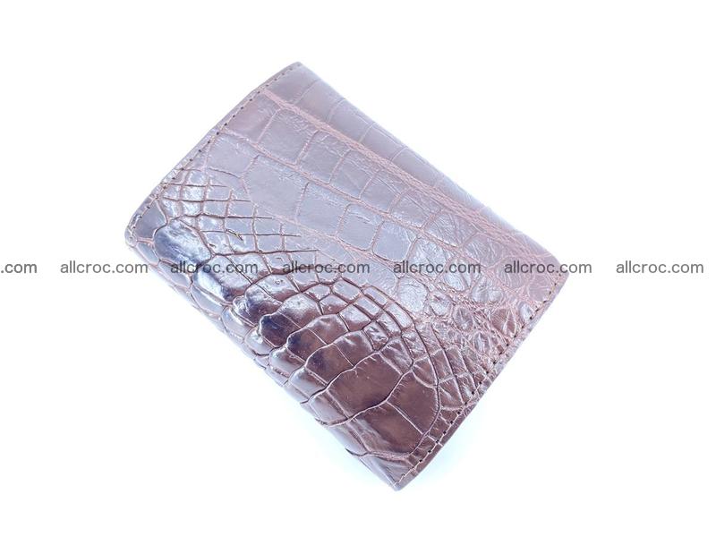Crocodile skin wallet trifold mini with coins compartment 501