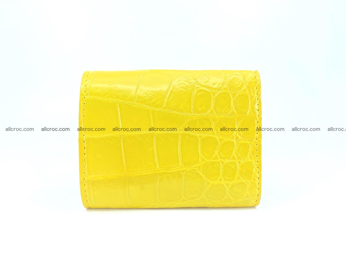 Crocodile skin wallet trifold mini with coins compartment 504 Foto 1