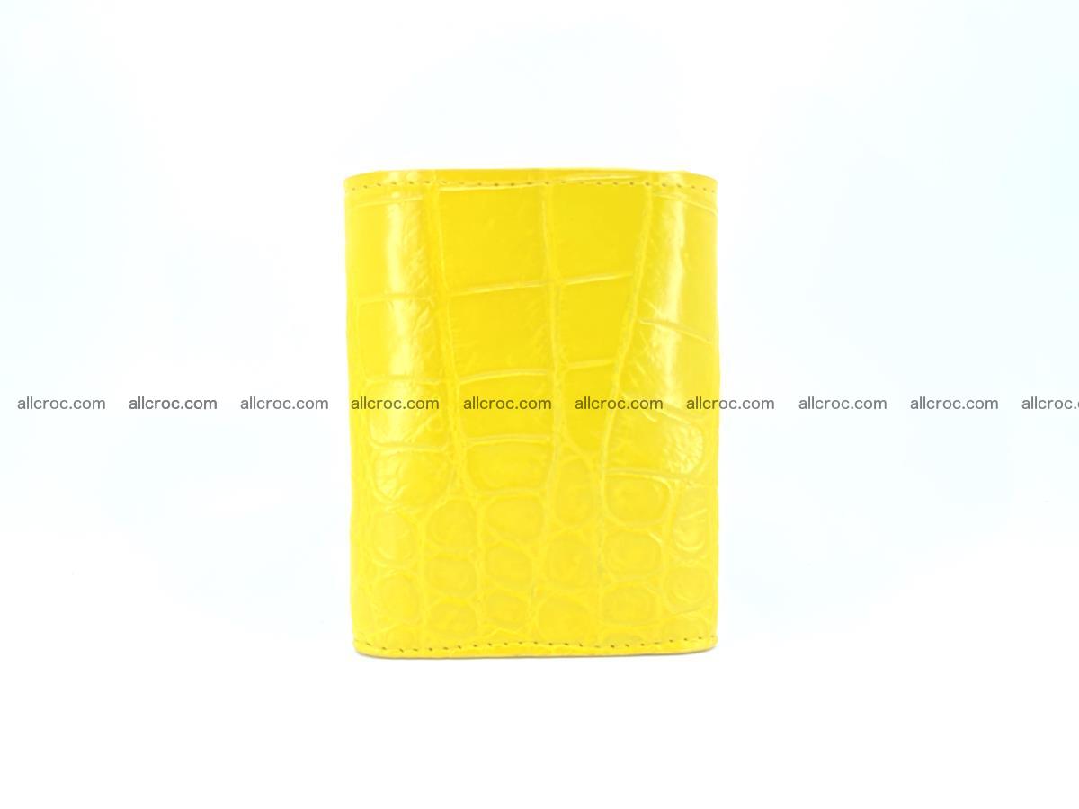 Crocodile skin wallet trifold mini with coins compartment 504 Foto 5