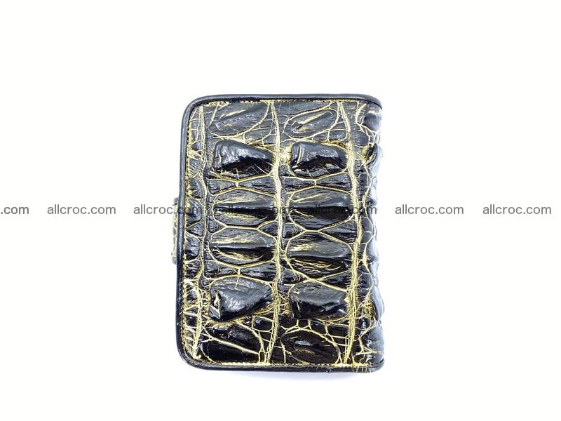 Crocodile skin wallet  with gold effect 1296