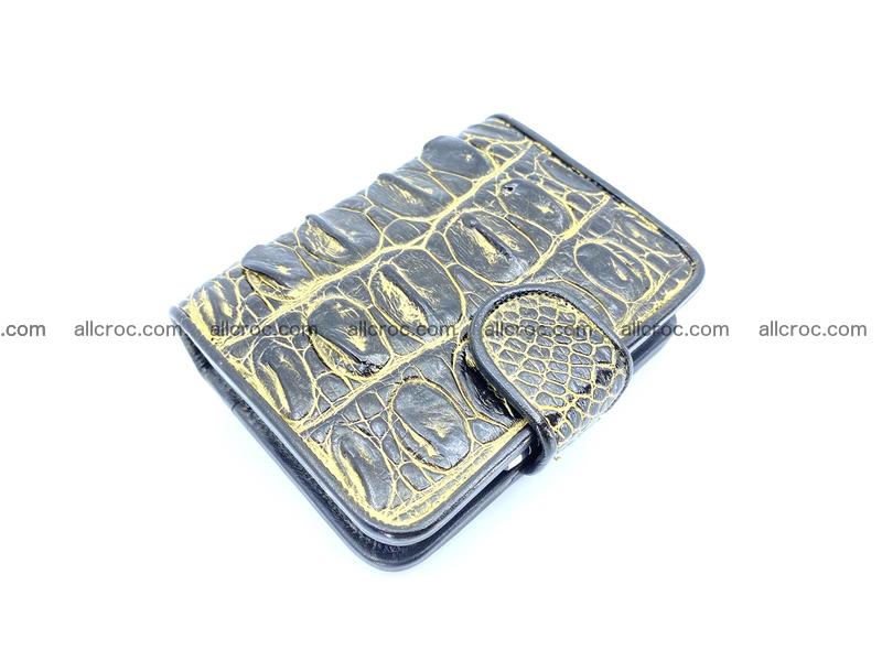Crocodile skin wallet  with gold effect 1296