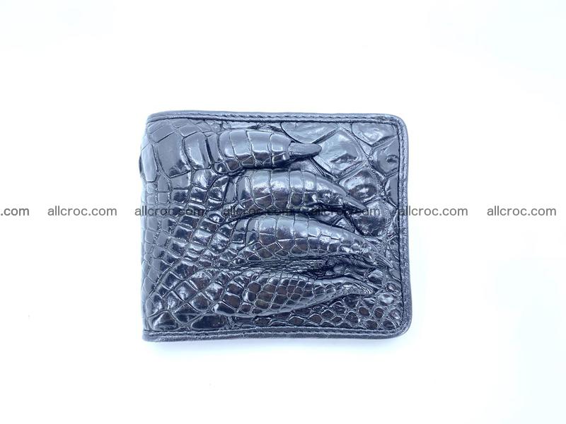 Crocodile skin wallet with paw 1110