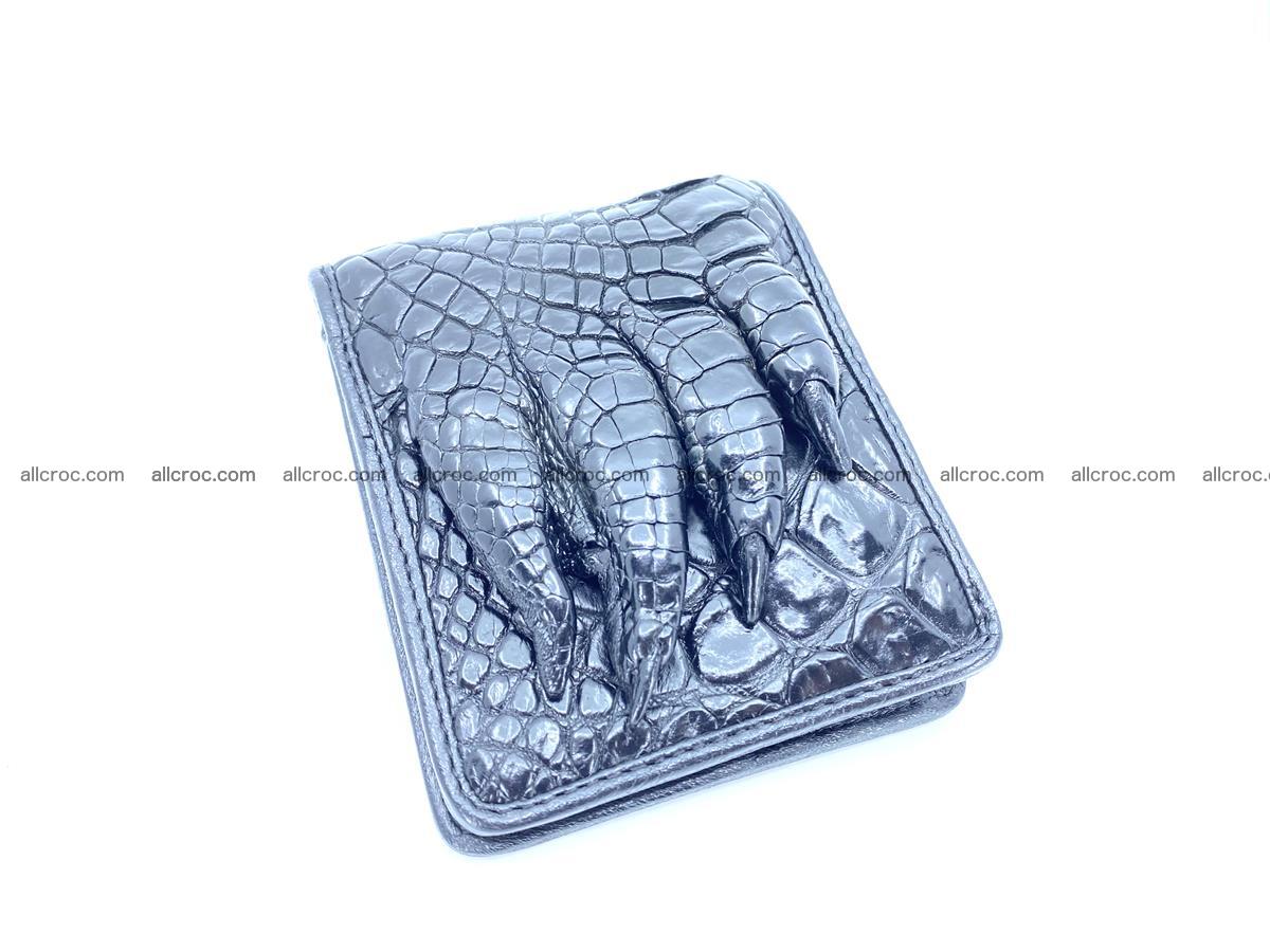 Crocodile skin wallet with paw 1110 Foto 0