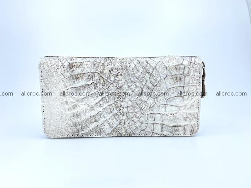 Crocodile skin wallet with zip 968