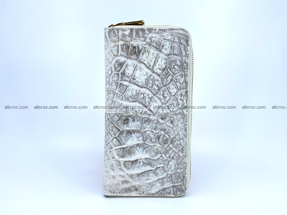 Crocodile skin wallet with zip 969 Foto 5
