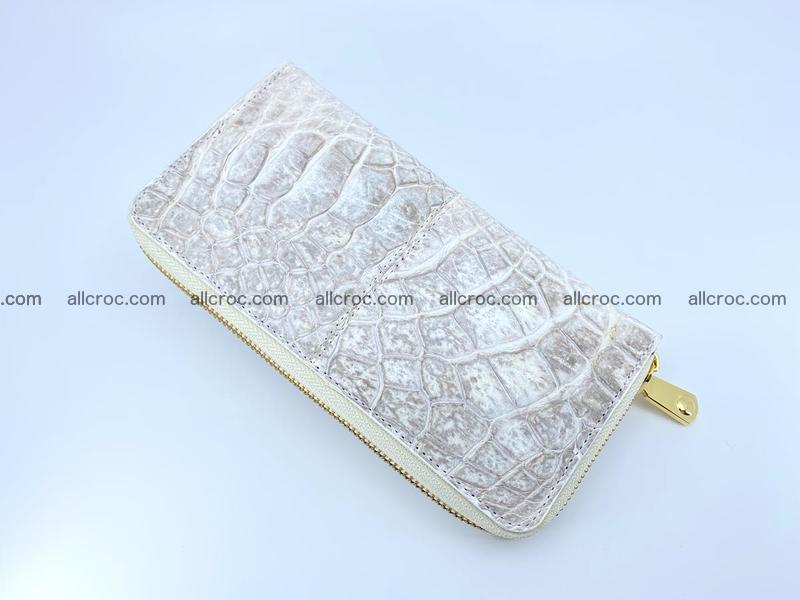 Crocodile skin wallet with zip 969