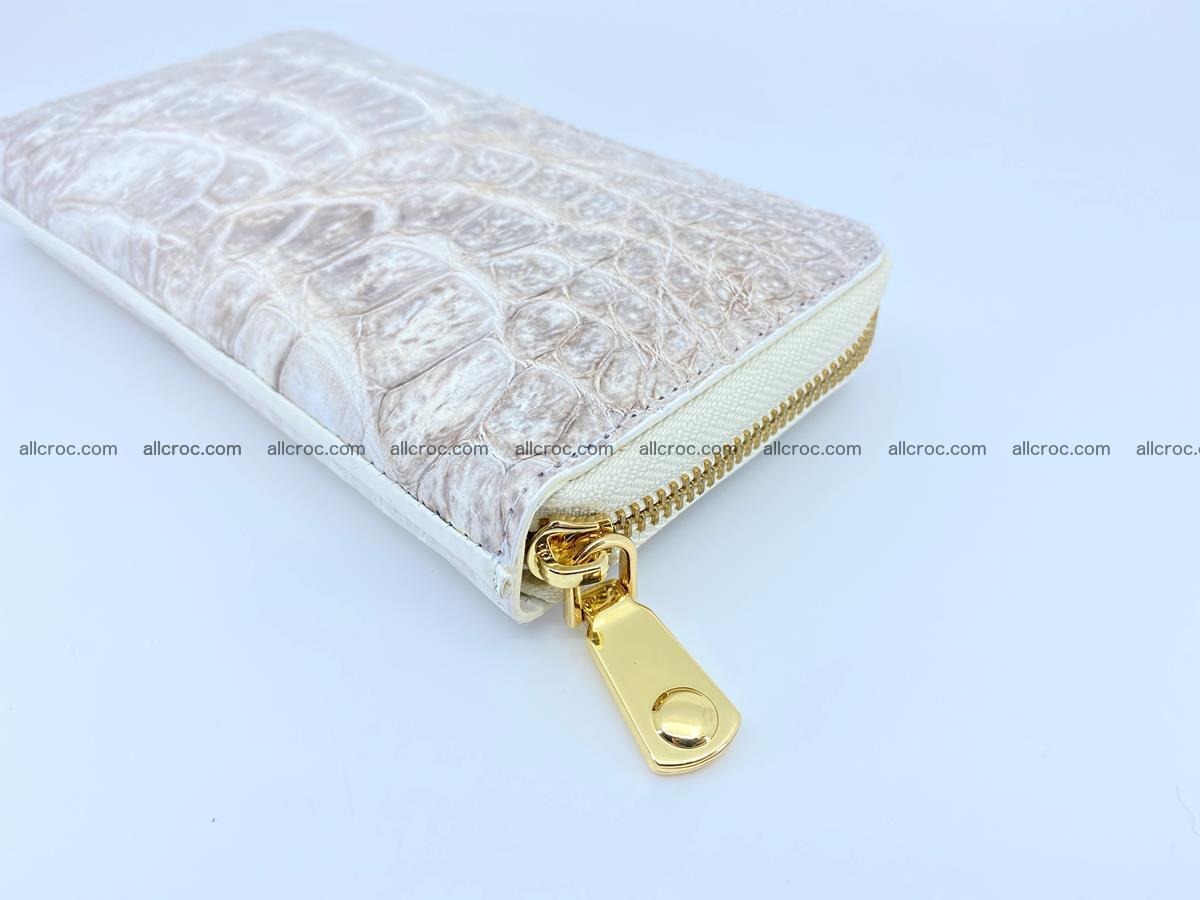 Crocodile skin wallet with zip 969 Foto 8