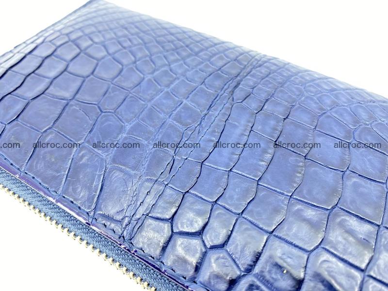 Crocodile skin wallet with zip 970