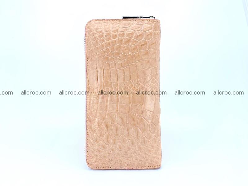 Crocodile skin wallet with zip 975