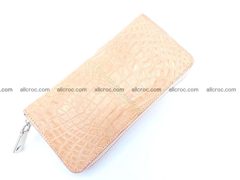 Crocodile skin wallet with zip 975