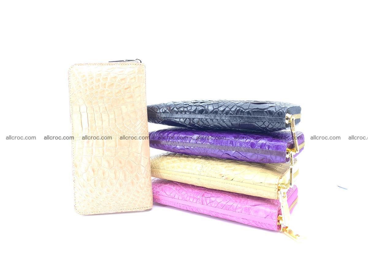 Crocodile skin wallet with zip 975 Foto 3