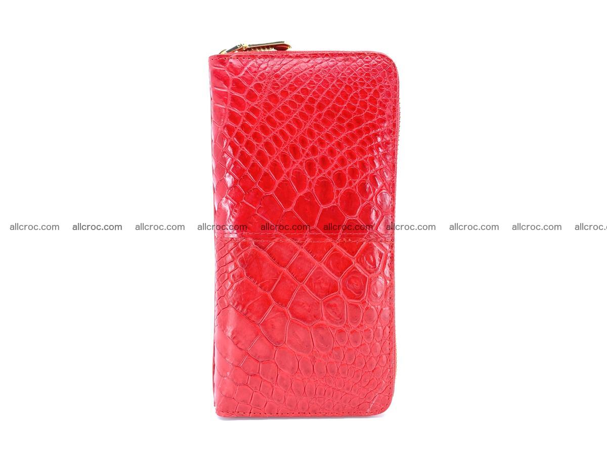 Crocodile skin wallet with zip 978 Foto 5