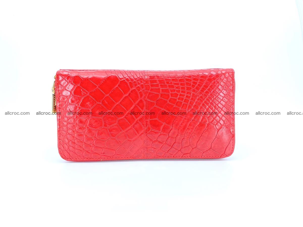 Crocodile skin wallet with zip 978 Foto 0