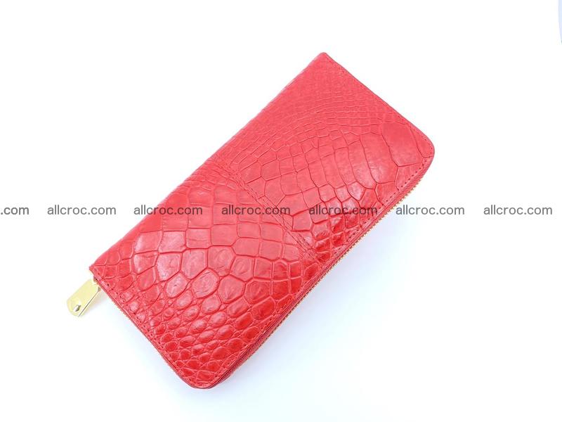 Crocodile skin wallet with zip 978