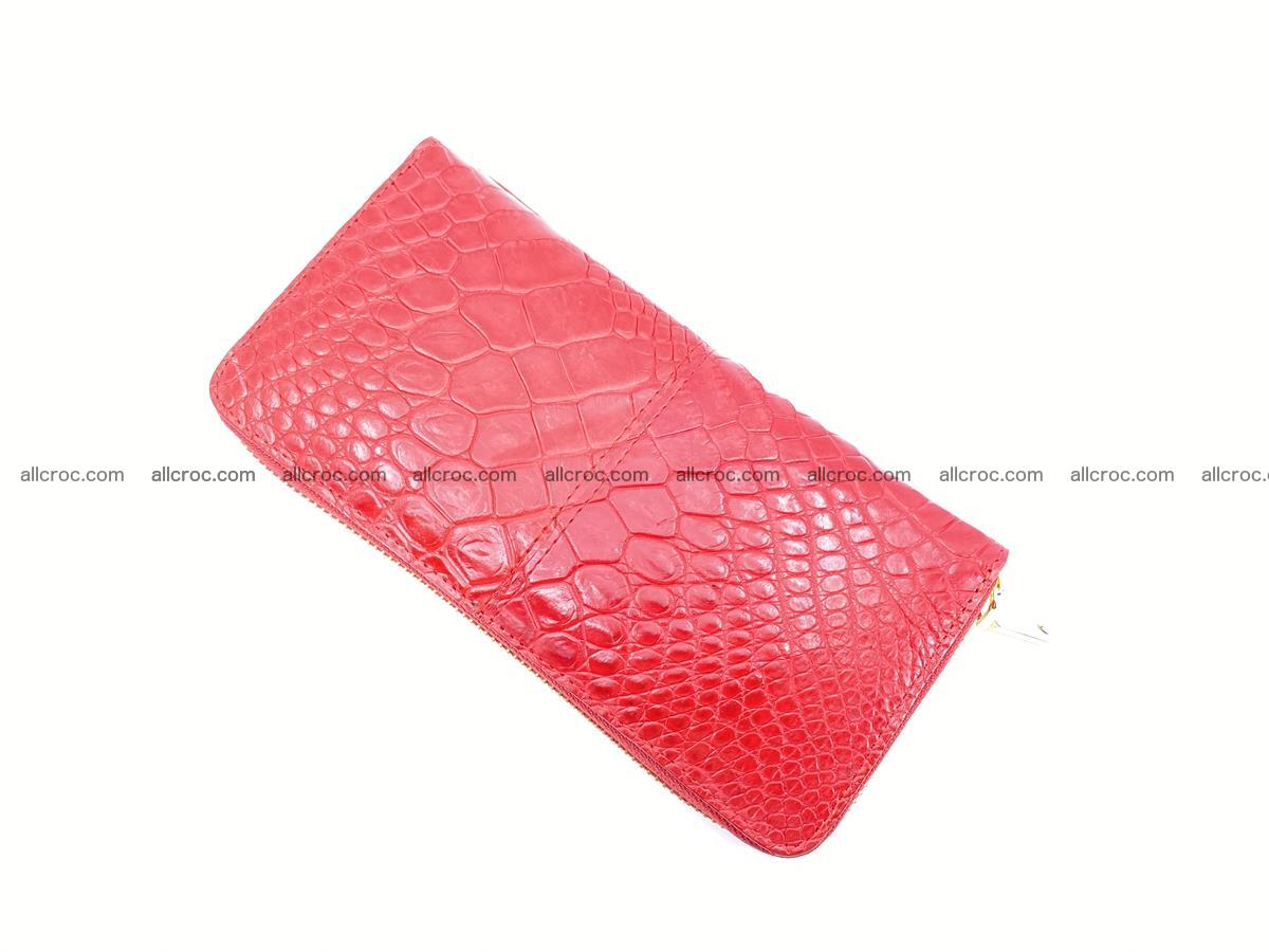 Crocodile skin wallet with zip 978 Foto 7