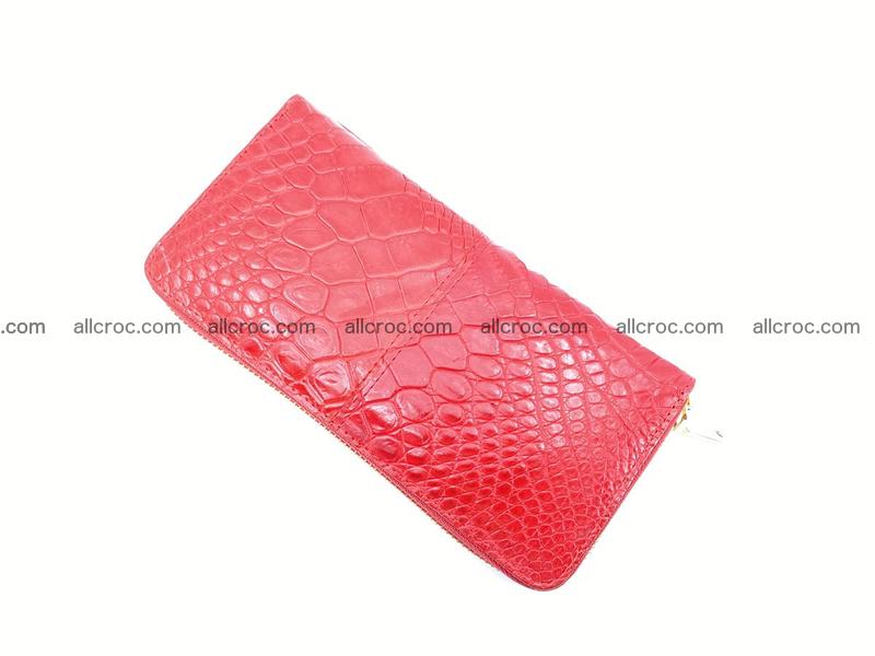 Crocodile skin wallet with zip 978