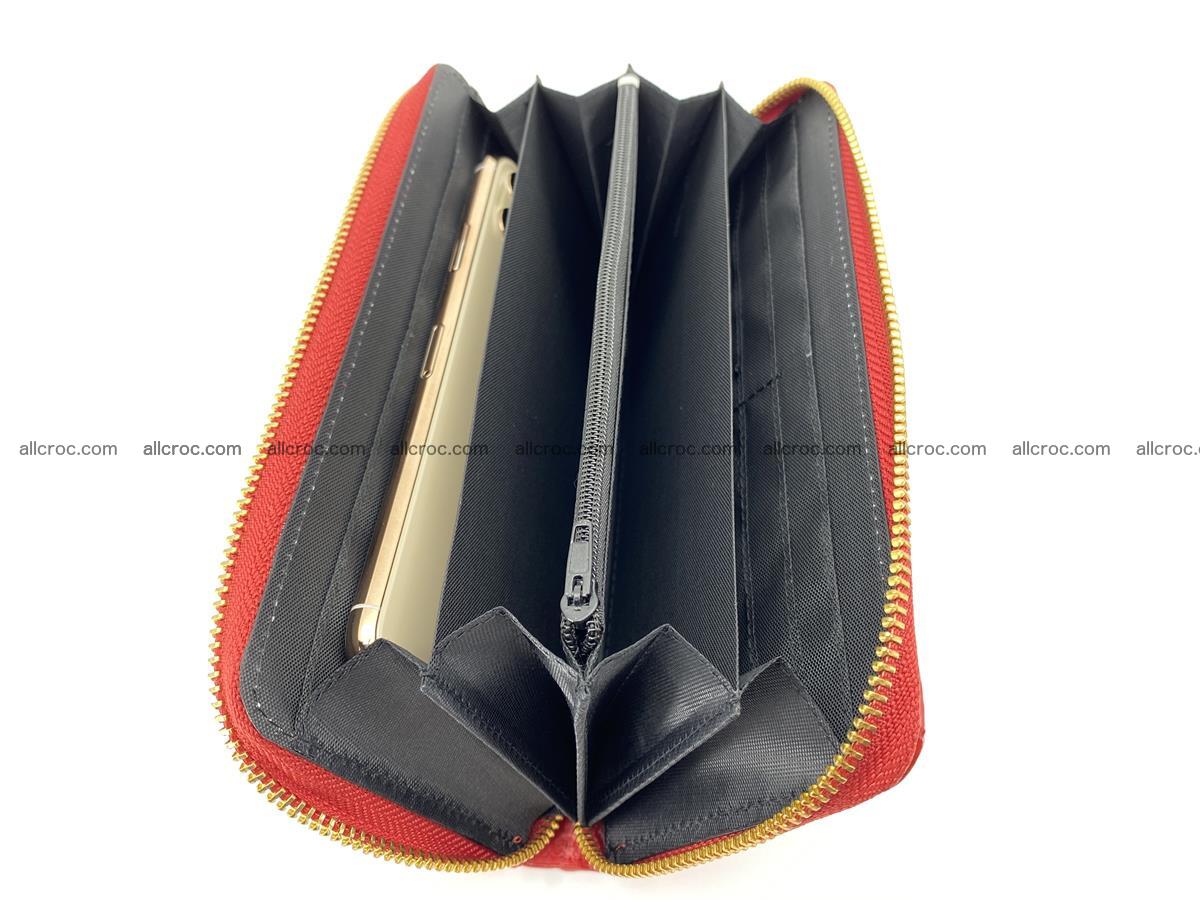 Crocodile skin wallet with zip 978 Foto 13